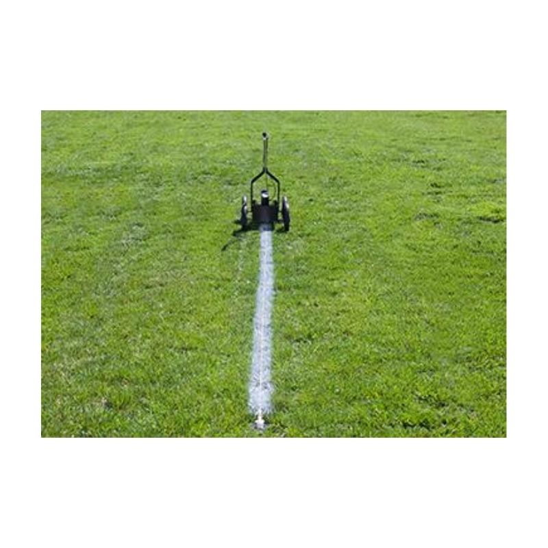 Bright White Straight Lines Baseball Field Markers Paint Machines.
