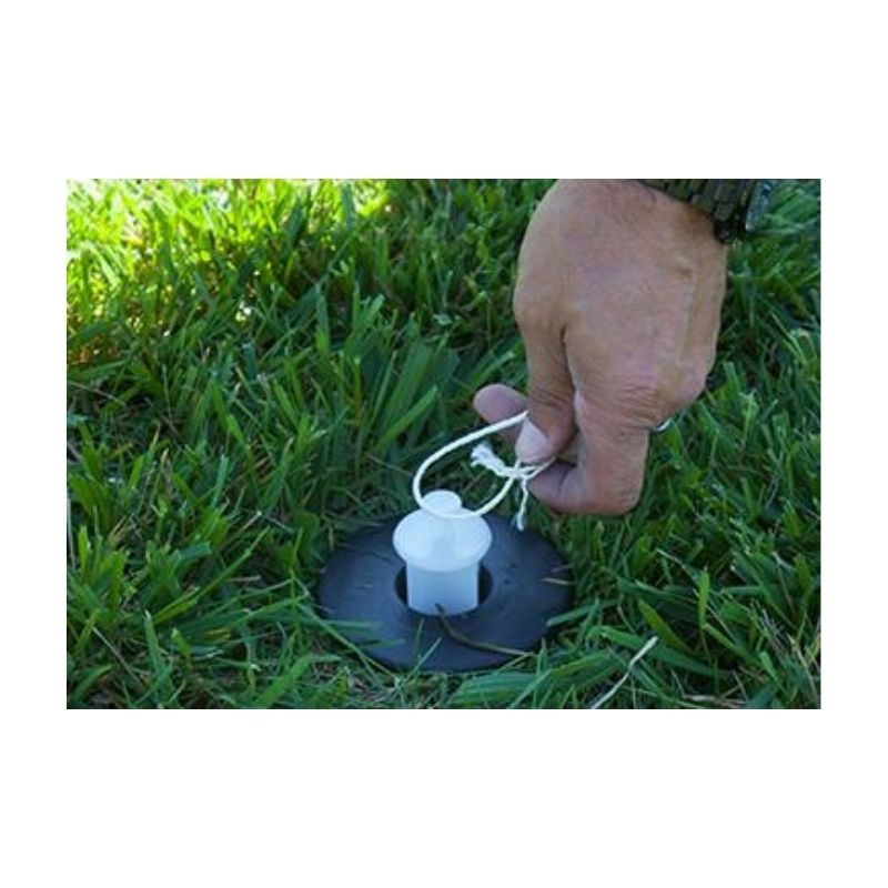 Loop String To Paint Lines On Baseball Athletic Fields.