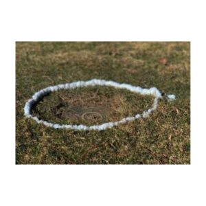 Mark Sprinkler Heads Of Golf Course Grass Aerosol Foam Cans.