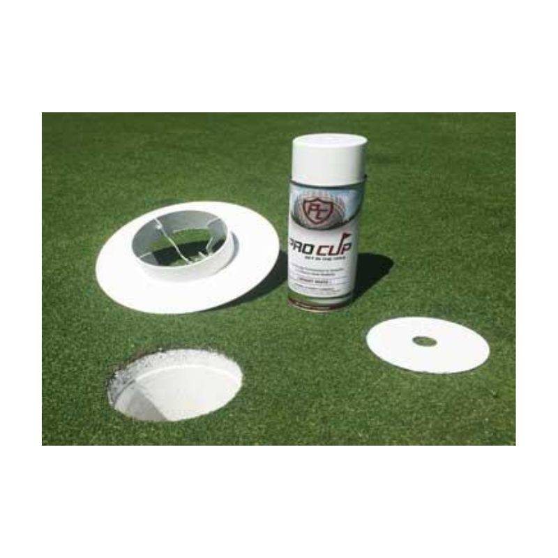 Metal Bracket Over Spray Paint Shield Golf Course Putting Hole Painting.
