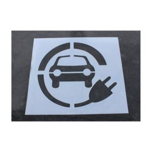 Electric Vehicle Charging Station Stencil