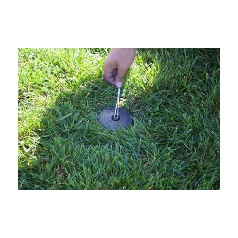 Loop String Twine Around Recessed Button Football Field Marker Ground Socket