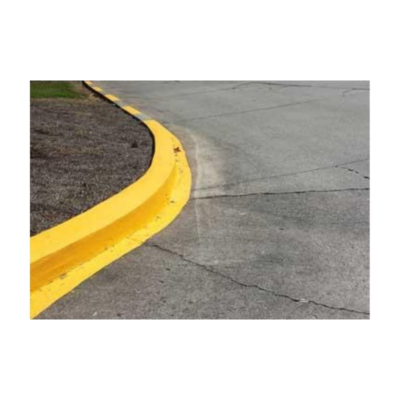 Yellow Road Curb Paint Easy To Apply Durable Non Fading Coating.