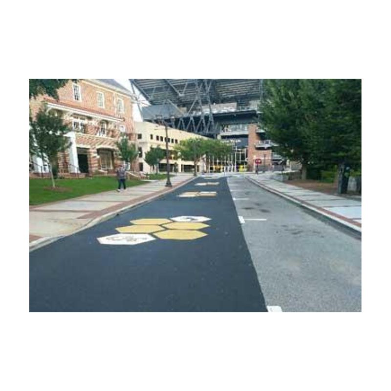 Road Street Asphalt Sealer Black Seal Coating Custom Stencils.