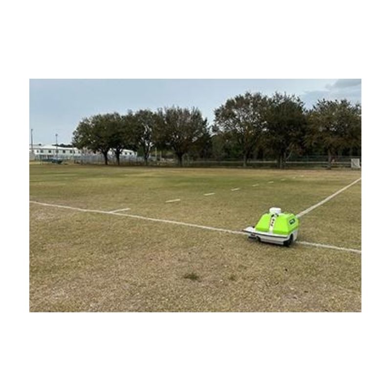 Best paint for use in turf tank field line marking robot.
