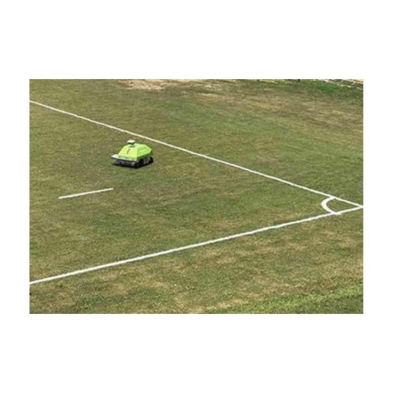The best paint for painting soccer field line marking with turf tank robot.