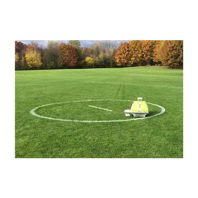 Robot Painting Lines Of A Lacrosse Athletic Field.