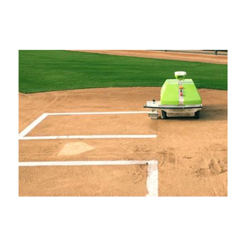 Robot Line Marking Baseball Field Home Plate Lines
