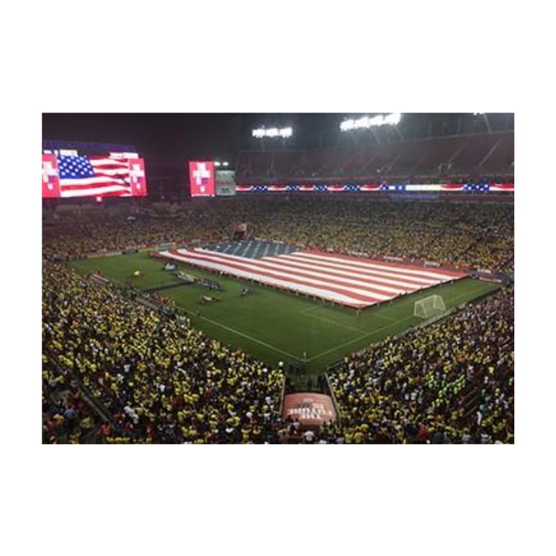 Professional Soccer Field Lines Painted With Robot.