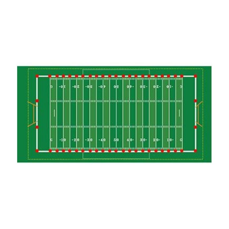 Positions Of Permanent Ground Markers On Football Field.