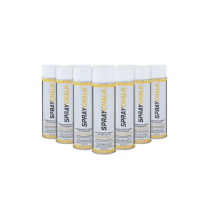 Aerosol can temporary Chalk removable chalk to paint lines logos on synthetic field turf.
