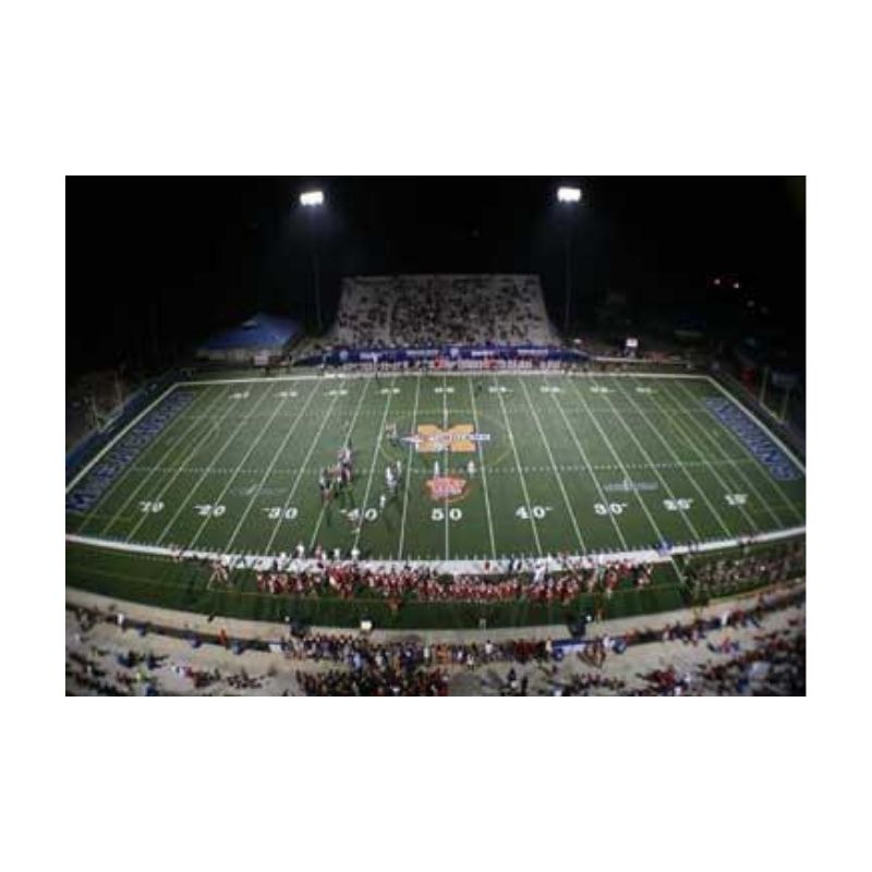 Synthetic turf field custom colored removable paints logos stencils.