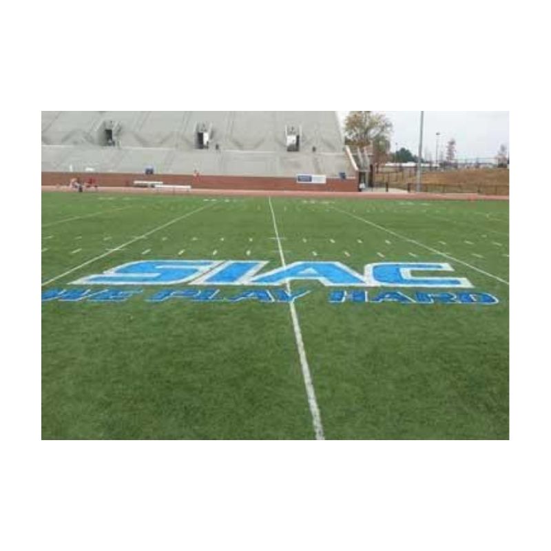 Removable logo synthetic field turf artificial turf painting.