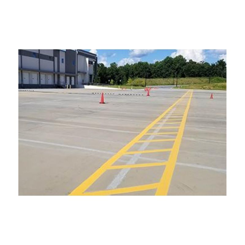 Traffic Paint Sprayed Using Airless Spray Machines.