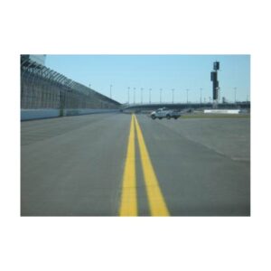 White Yellow Traffic Line Marking Striping Paint Striping Daytona Motor Speedway.