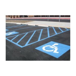 Handi Cap Blue Parking Lot Line Marking Paint.