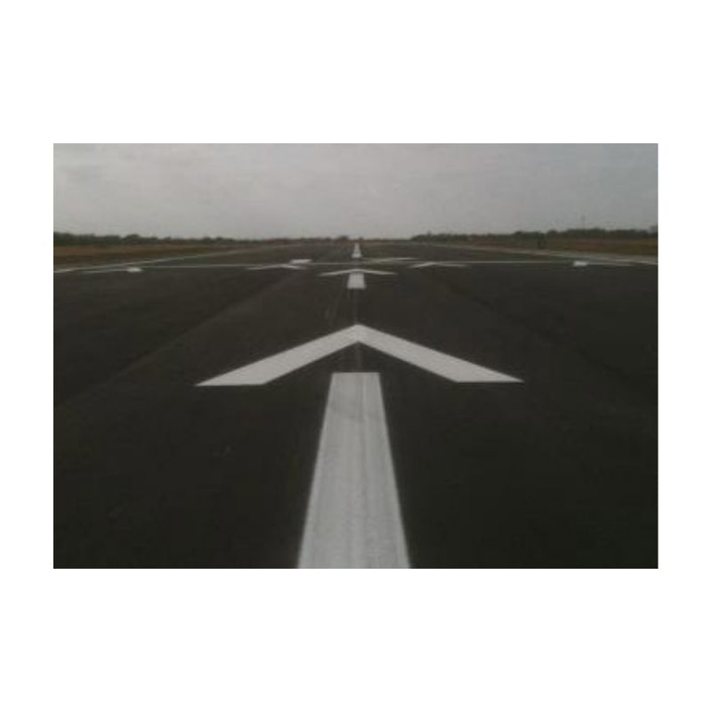 Airport Road Highway Street Runway Line Arrows Lines Sign Numbers Marking Yellow White Paint.