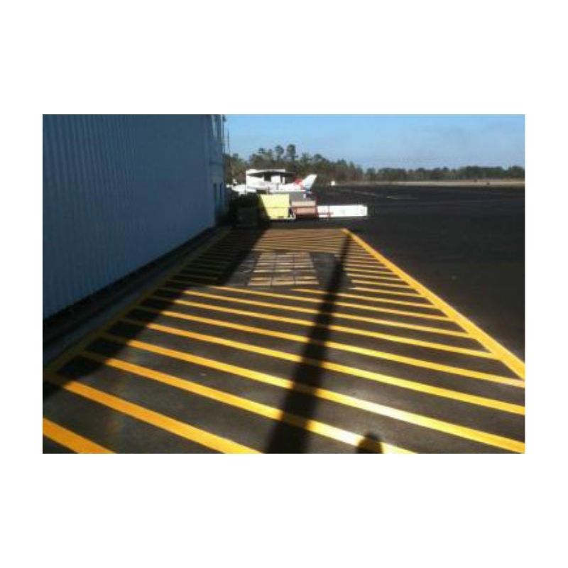 Bight Yellow White Airport Runway Highway Streets Parking Roads Line Marking Striping Paint.