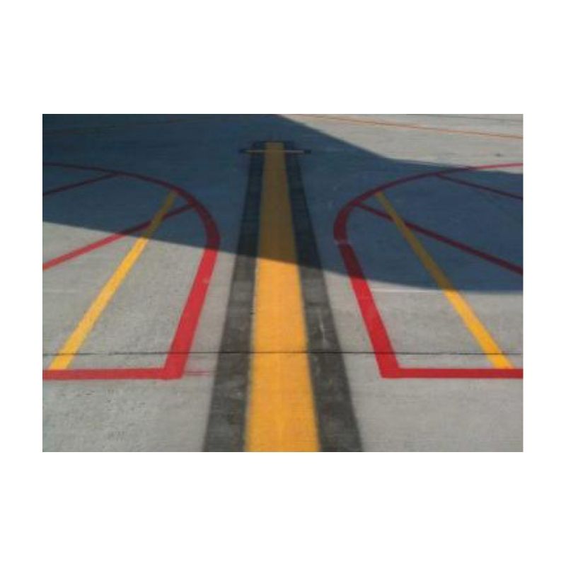 Bright Reflective Airport Lines Lanes Marking Striping Sign Numbers Legend Paint Painting.