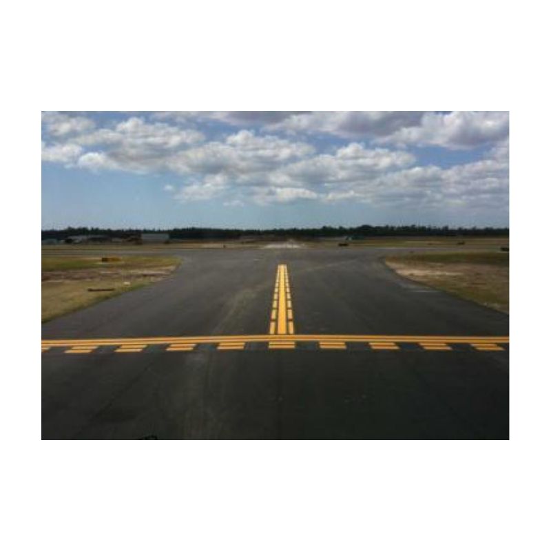 Yellow Airport Runway Marking Paint.
