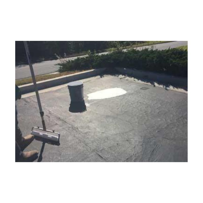 White Sealer Asphalt Seal Coating Reflect Absorbed Heat.