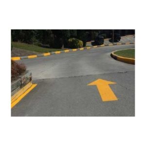 Yellow Traffic Line Marking Curb Paint